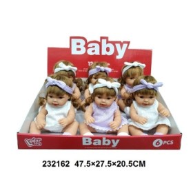 munecas con sonido 12 tonos 30 cm Pack 6