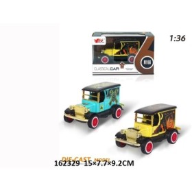 COCHE METALICO ANTIGUO PUEDE ABIERTO PUERTA CON SONIDOS 9.2*15CM