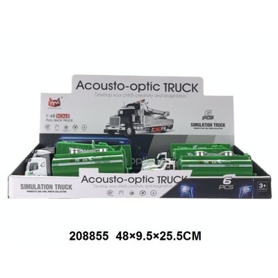 vehículo de saneamiento de metal con luz y sonido