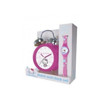Reloj + despertador Hello Kitty