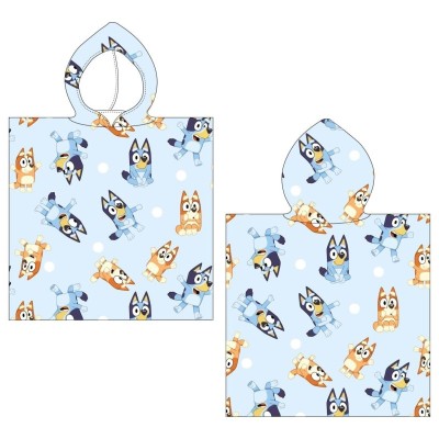 bluey poncho polyester 50*115cm