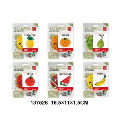 MINI BLOCK 6 frutas surtido