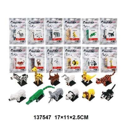 MINI BLOCK 12 ANIMALES SURTIDO