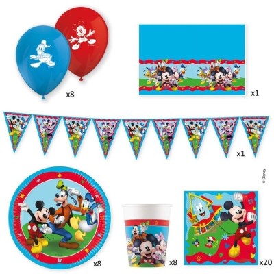 MICKEY SET 6 EN CAJA FIESTA -DISNEY