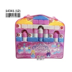 PRINCESAS BLOCKS BOLSA 53PCS 36*26*7CM