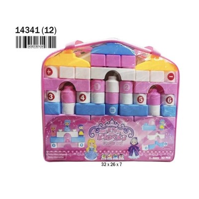 PRINCESAS BLOCKS BOLSA 53PCS 36*26*7CM