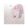 PELUCHE CONEJO ROSA 28CM CON MANTA CORALINA 100*75CM