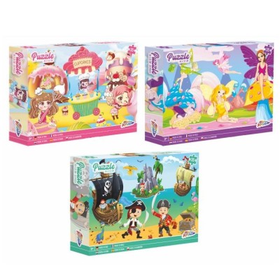 PUZLE 35 DIJELNE 46x32 CM- VILE, PIRATI, CUPCAKES