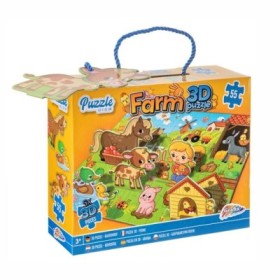 PUZZLE 3D FARMA 55 DIJELNE 63x43 cm