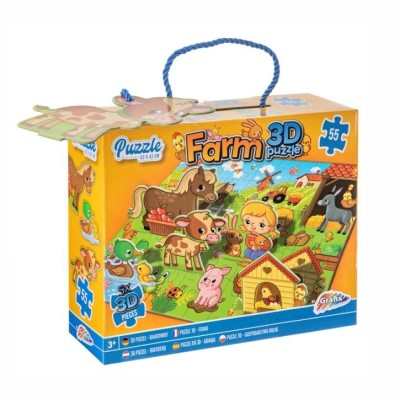 PUZZLE 3D FARMA 55 DIJELNE 63x43 cm