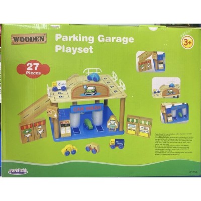 JUEGO DE GARAJE DE ESTACIONAMIENTO DE MADERA 27PCS