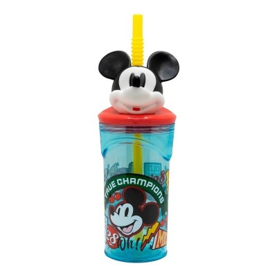 MICKEY VASO CON FIGURITA 3D 360ML