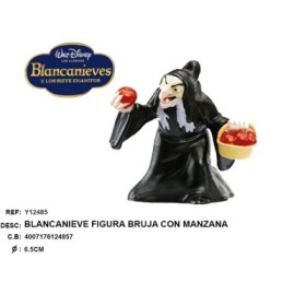 FIGURA BRUJA CON MANZANA BLANCANIVE