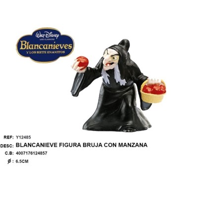 FIGURA BRUJA CON MANZANA BLANCANIVE