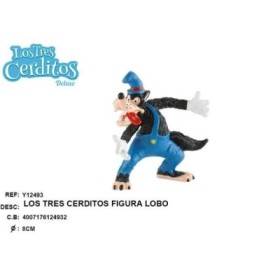 FIGURA LOBO DE LOS TRES CERTIDOS 8CM