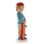 FIGURA DE COMUNION NINO CON PATINETE 16CM