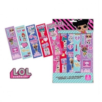 LOL SET PEGATINAS 5 HOJAS