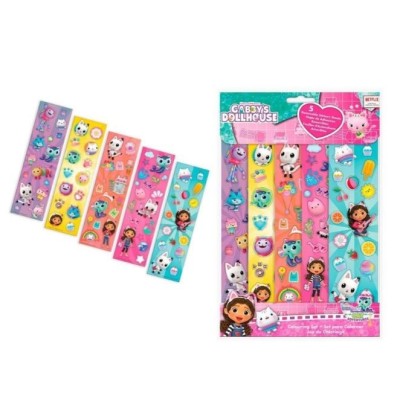 GABBYS DOLLHOUSE SET DE PEGATINA 5 HOJAS