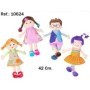 PELUCHE MUNECA TRAPO 4MODELO 42CM