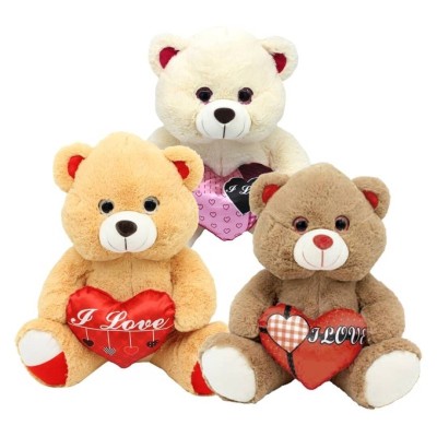 OSO PELUCHE SAN VALENTIN 3MODELOS 30CM