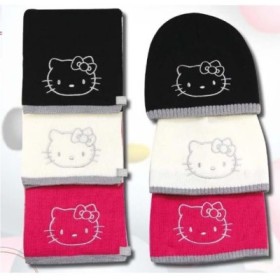 GORRO + BUFANDA HELLO KITTY
