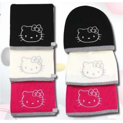 GORRO + BUFANDA HELLO KITTY