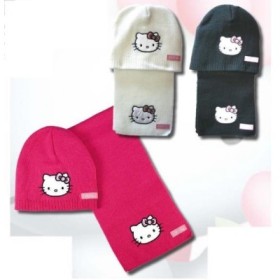 GORRO + BUFANDA HELLO KITTY