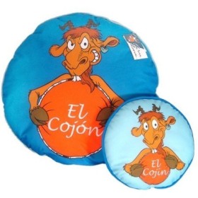 COJIN AZUL DOBLE CABRA LOCA