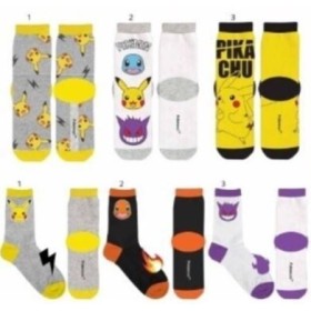 POKEMON PIKACHU PACK 3 CALCETINES TALLA NI?OS