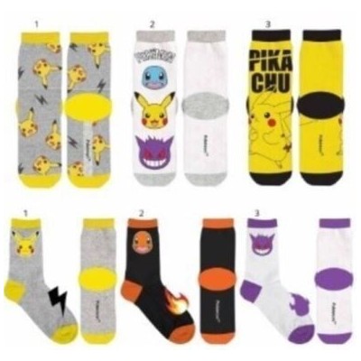 POKEMON PIKACHU PACK 3 CALCETINES TALLA NI?OS