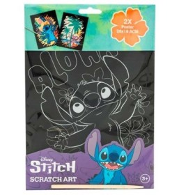 Stitch Disney Set papeleria Scratch Art