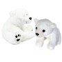OSO PELUCHE HUELLAS BLANCO 20CM