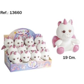 UNICORNIO PELUCHE FANTASTICO 19CM. EN EXP. (12)(72)