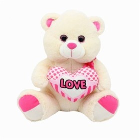 OSO PELUCHE SAN VALENTIN CON CORAZON LOVE 30CM
