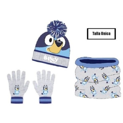 BLUEY SET GORRO+BRAGA CUELLO+GUANTES