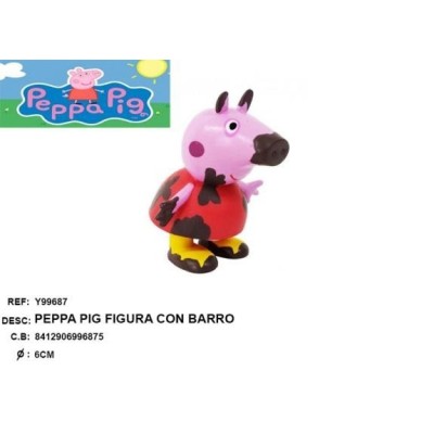 FIGURA PEPPA PIG CON BARRO 6CM