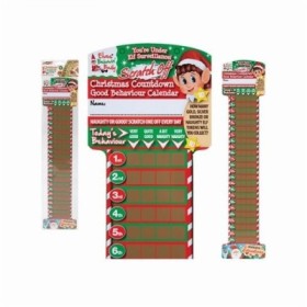 ELFO SCRATCH OFF COUNTDOWN ADVENT CALENDAR 4.25" X 20.5