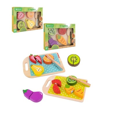 TABLA DE CORTAR DE MADERA CON VERDURAS 2 MODELO