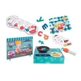 JUEGO DE MADERA APRENDE LAS PALABRAS EN LA MESA EN 22X29CM