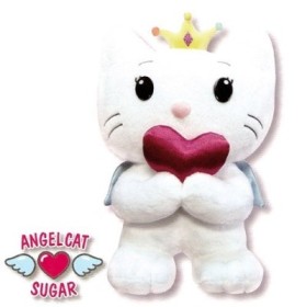 ANGEL CAT PELUCHE 50CM CON CORAZON