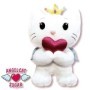 ANGEL CAT PELUCHE 50CM CON CORAZON
