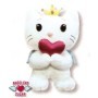 ANGEL CAT PELUCHE 35CM CON CORAZON
