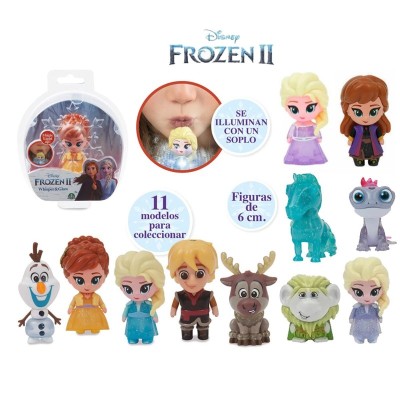 DISNEY FROZEN 2 MINI FIGURA WHISPER AND GLOW - VESTIDO DE VIAJE DE ELSA