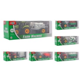 TRACTOR FRICCION AGR?COLA C/REMOLQUE PL?STICO 6 ASS29cm x 10cm x 9cm