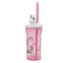UNICORNIO VASO CON FIGURITA 3D 360 ML