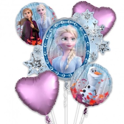 GLOBOS B.BOUQUET FROZEN 5UDS-DISNEY