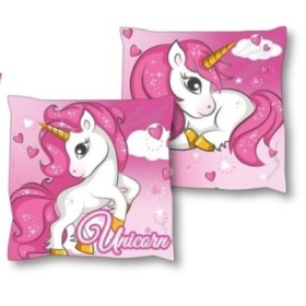 UNICORNIO COJIN ROSA 40*40CM