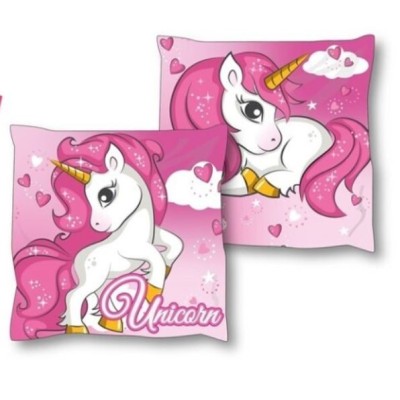 UNICORNIO COJIN ROSA 40*40CM