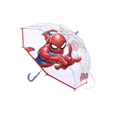 SPIDERMAN PARAGUAS TRANSPARENTE MANUAL 48CM
