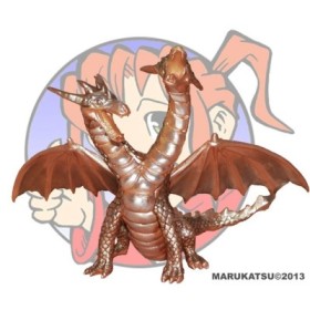 DRAGON 2 CABEZAS_ROSA PLATEADO_FIGRUA PVC